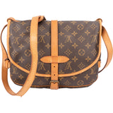 Louis Vuitton Canvas Monogram Saumur 30 Crossbody Bag