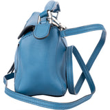 Loewe Bleu Leather Mini Puzzle Handbag