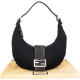 Fendi Classic Cotton Baguette Hobo Bag