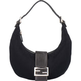 Fendi Classic Cotton Baguette Hobo Bag