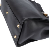 Fendi Black Leather Peekaboo Handbag