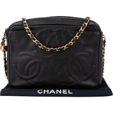 Chanel Caviar Leather Triple CC Camera Crossbody Bag