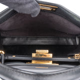 Fendi Black Leather Peekaboo Handbag