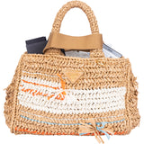 Prada Raffia Tricot Canapa Handbag