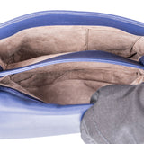 Bottege Veneta Blue Purple Intrecciato Leather Shoulder Bag