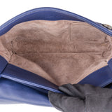 Bottege Veneta Blue Purple Intrecciato Leather Shoulder Bag