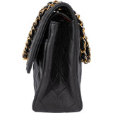 Chanel Quilted Lambskin 24K Gold Medium Double Flap Crossbody Bag