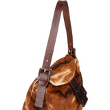 Fendi FF Fur Baguette Handbag