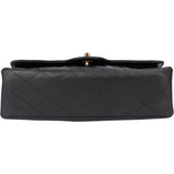 Chanel Quilted Lambskin 24K Gold Medium Double Flap Crossbody Bag