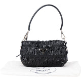 Prada Quilted Patent Leather Gaufre Handbag