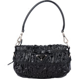 Prada Quilted Patent Leather Gaufre Handbag