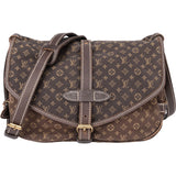 Louis Vuitton Mini Lin Monogram Saumur 30 Crossbody Bag