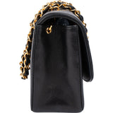 Chanel Quilted Lambskin 24K Gold Single Flap Lady Dior Crossbody Bag