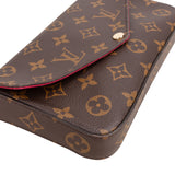 Louis Vuitton Canvas Monogram Felicie Crossbody Bag