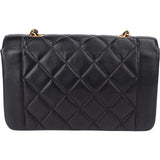 Chanel Quilted Lambskin 24K Gold Single Flap Lady Dior Crossbody Bag