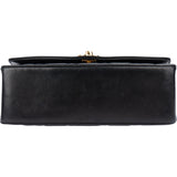 Chanel Quilted Lambskin 24K Gold Single Flap Lady Dior Crossbody Bag