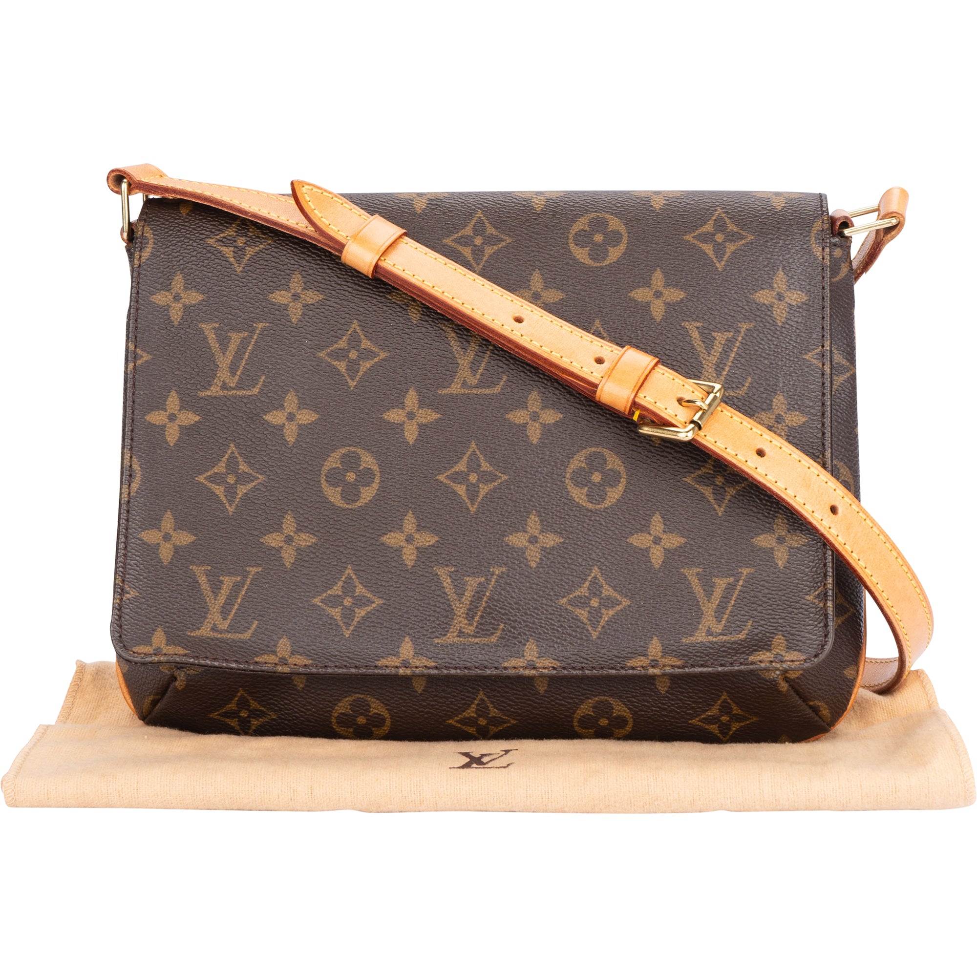 Louis Vuitton Canvas Monogram Musette Tango Shoulder Bag
