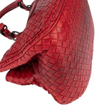 Bottega Veneta Red Intrecciato Leather