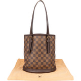 Louis Vuitton Damier Ebene Monogram Bucket PM Handbag