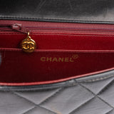 Chanel Quilted Lambskin 24K Gold Single Flap Lady Dior Crossbody Bag