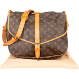 Louis Vuitton Canvas Monogram Saumur 35 Crossbody Bag