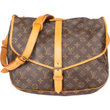 Louis Vuitton Canvas Monogram Saumur 35 Crossbody Bag
