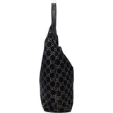 Gucci GG Suede Monogram Hobo Bag