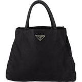 Prada Black Nylon Triangle Handbag