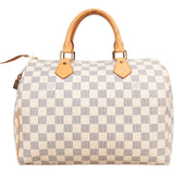 Louis Vuitton Damier Azur Monogram Speedy 30 Handbag