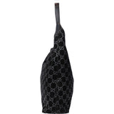 Gucci GG Suede Monogram Hobo Bag