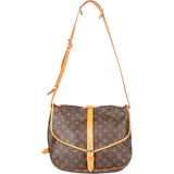 Louis Vuitton Canvas Monogram Saumur 35 Crossbody Bag