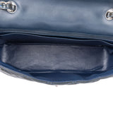 Chanel Quilted Patent Leather Palladium Jumbo Single Flap Crossbody Bag