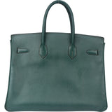 Hermès Vert Clair Ardennes Birkin 35 Handbag