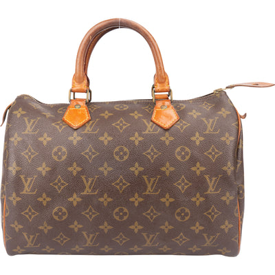 Louis Vuitton Canvas Monogram Speedy 30 Handbag