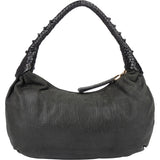 Fendi Black Leather Spy Hobo Bag
