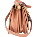 Chanel Quilted Lambskin Bicolor Turnlock Single Flap Crossbody Bag