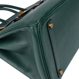 Hermès Vert Clair Ardennes Birkin 35 Handbag
