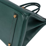 Hermès Vert Clair Ardennes Birkin 35 Handbag