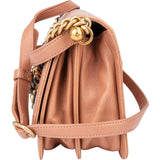 Chanel Quilted Lambskin Bicolor Turnlock Single Flap Crossbody Bag