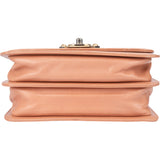 Chanel Quilted Lambskin Bicolor Turnlock Single Flap Crossbody Bag