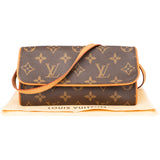 Louis Vuitton Canvas Monogram Twin Pochette PM Crossbody Bag