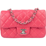 Chanel Quilted Lambskin Single Flap Crossbody Bag
