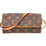 Louis Vuitton Canvas Monogram Twin Pochette PM Crossbody Bag