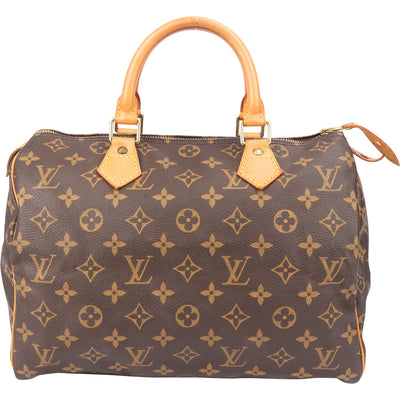 Louis Vuitton Canvas Monogram Speedy 30 Handbag