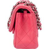 Chanel Quilted Lambskin Single Flap Crossbody Bag