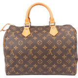 Louis Vuitton Canvas Monogram Speedy 30 Handbag
