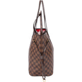 Louis Vuitton Damier Ebene Monogram Neverfull MM Shopper Handbag