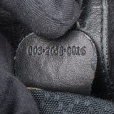 Gucci Black Leather Bamboo Backpack