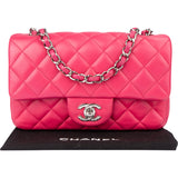 Chanel Quilted Lambskin Palladium Single Flap Crossbody Bag