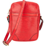 Louis Vuitton Rouge Epi Leather Danube Crossbody Bag